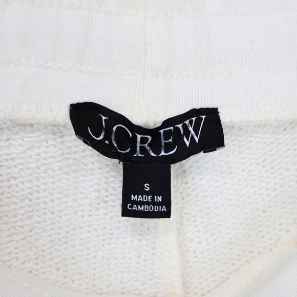 NWT J.Crew Women's Heritage Terry Wide-Leg Relaxed Fit Sweatpant Ivory Small - Picture 7 of 9
